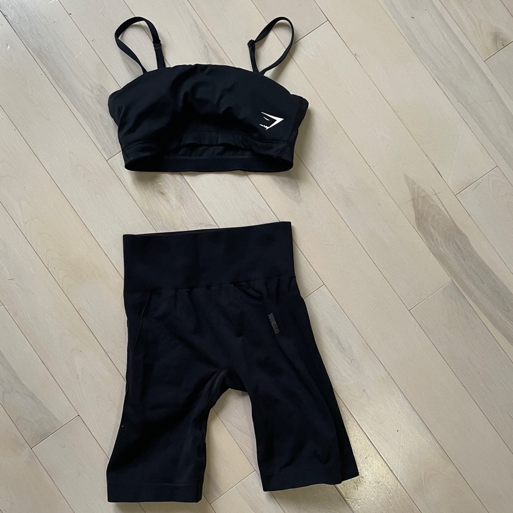 Gym Shark BRA / Bike Short SET XS
